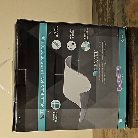 Lux Living Tencel Plus Mattress Protector, Queen, NIB - Picture 1 of 6